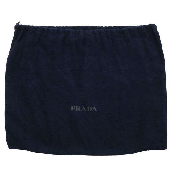 Prada Vitello Dino Triangle Logo Shoulder Bag Black - Picture 10 of 10